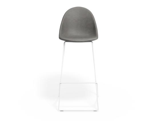 P 4 Pebble Barstool Greypuseat Whiteframe