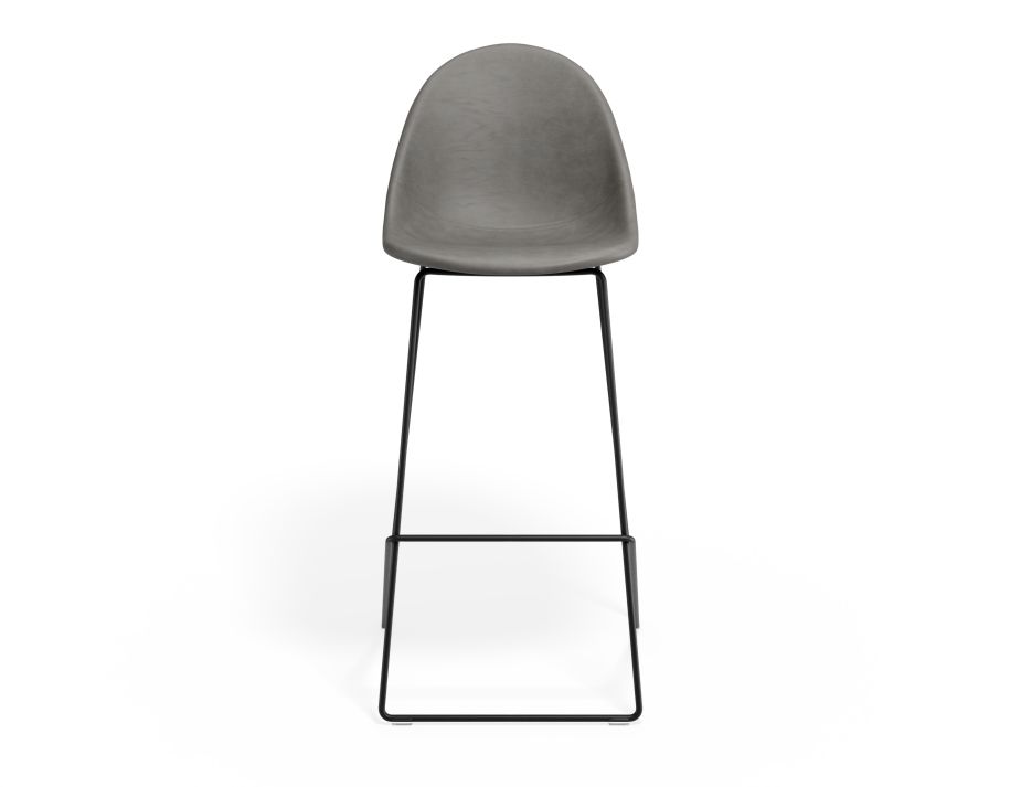 P 4 Pebble Barstool Greypuseat Blackframe