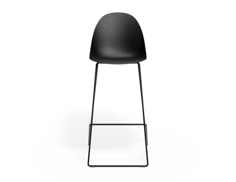 P 4 Pebble Barstool Blackseat Blackframe