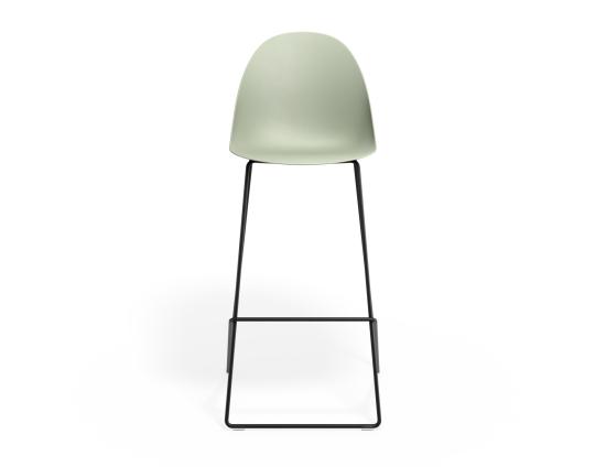 P 4 Pebble Barstool Greenseat Blackframe