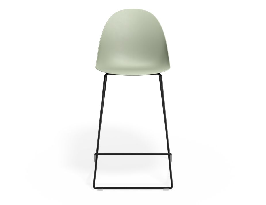 P 4 Pebble Kitchenstool Greenseat Blackframe