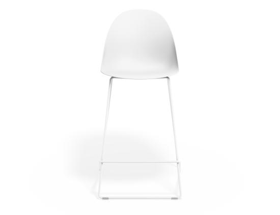 P 4 Pebble Kitchenstool Whiteseat Whiteframe