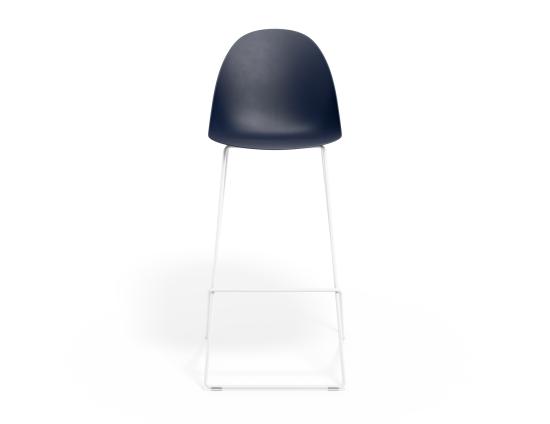 P 4 Pebble Barstool Navyseat Whiteframe