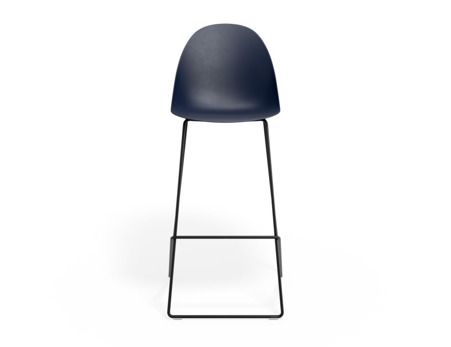 P 4 Pebble Barstool Navyseat Blackframe