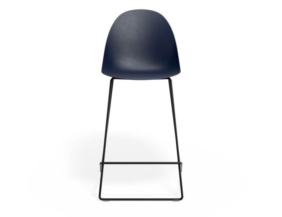 P 4 Pebble Kitchenstool Navyseat Blackframe