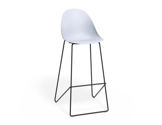 P 1 Pebble Barstool Palebluev3seat Blackframe