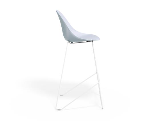 P 3 Pebble Barstool Palebluev3seat Whiteframe