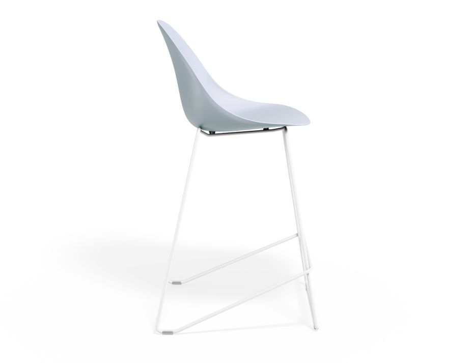 P 3 Pebble Kitchenstool Palebluev3seat Whiteframe