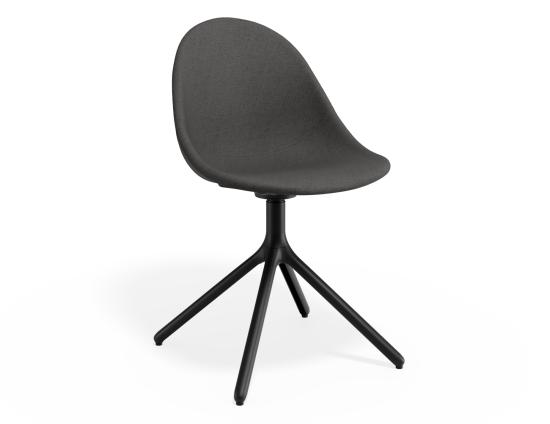P 1 Pebble Chair Greyfabricseat Swivelbase