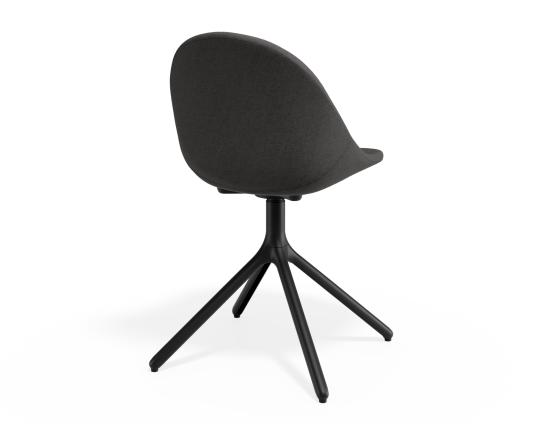 P 2 Pebble Chair Greyfabricseat Swivelbase