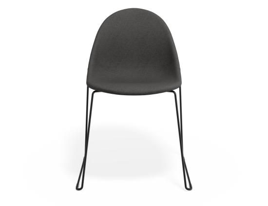 P 4 Pebble Chair Greyfabricseat Sledblack