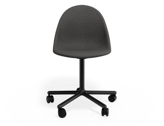 P 4 Pebble Chair Greyfabricseat Swivelcastors