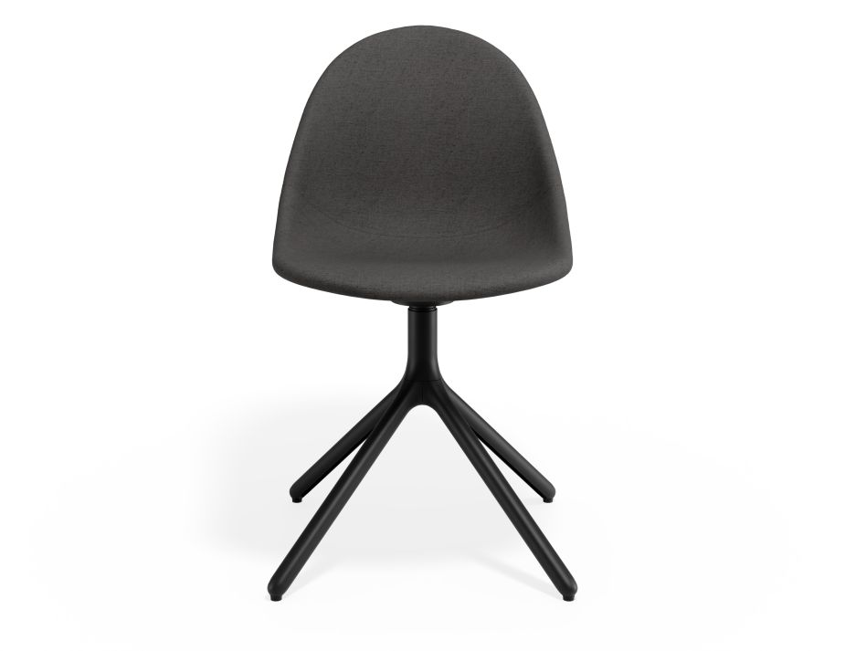 P 4 Pebble Chair Greyfabricseat Swivelbase
