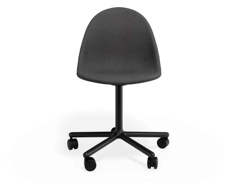 P 4 Pebble Chair Greyfabricseat Swivelcastors