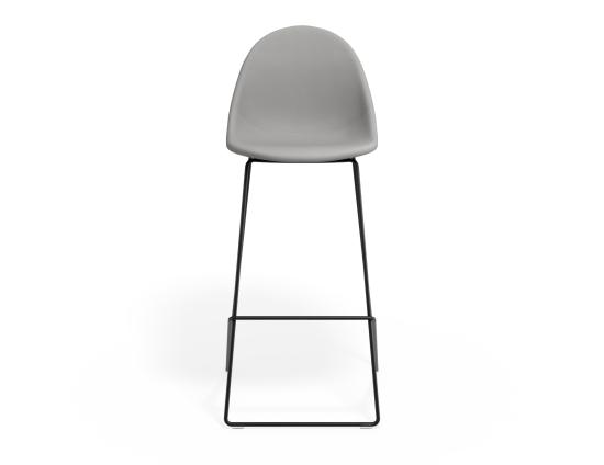 P 4 Pebble Barstool Cloudgreyfabricseat Blackframe