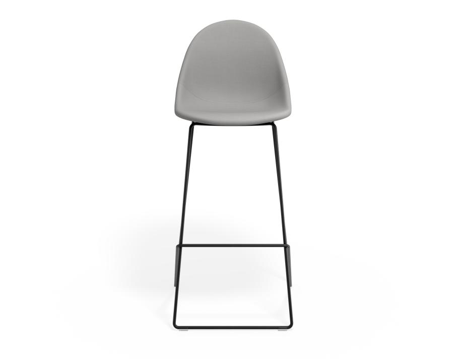 P 4 Pebble Barstool Cloudgreyfabricseat Blackframe