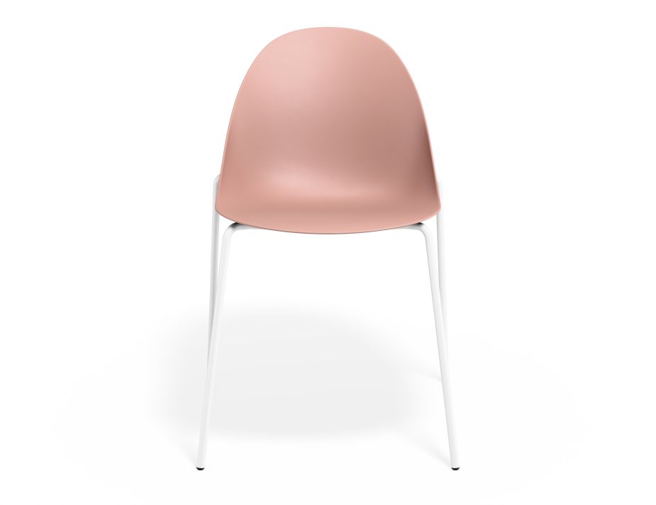 P 4 Pebble Chair Pinkseat 4postwhite