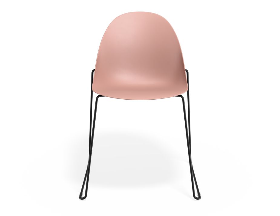 P 4 Pebble Chair Pinkseat Sledblack