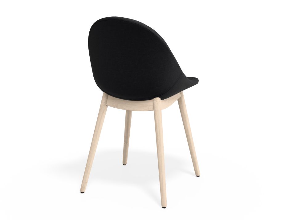 P 2 Pebble Chair Anthracitefabricseat Beechbase