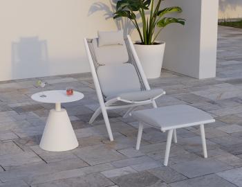 Minori Footrest Light Grey 