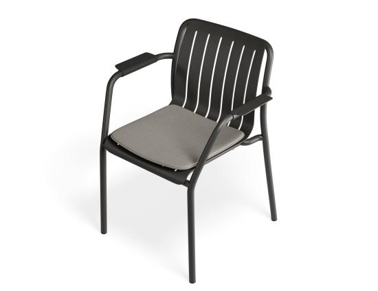 P 5 Roku Armchair Charcoal Lightgreypad