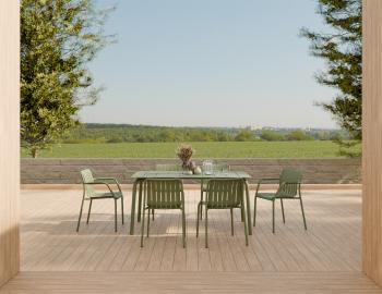 Roku Outdoor Armchair Matte Eucalyptus Green