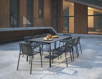Roku Outdoor Dining Chair Matte Charcoal