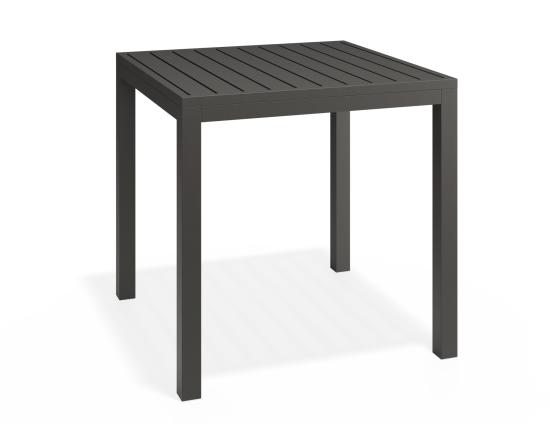 Halki Outdoor Table - Matte Charcoal - 77cm x 77cm