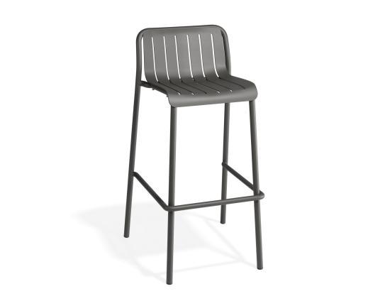 Roku Outdoor Bar Stool Matte Charcoal