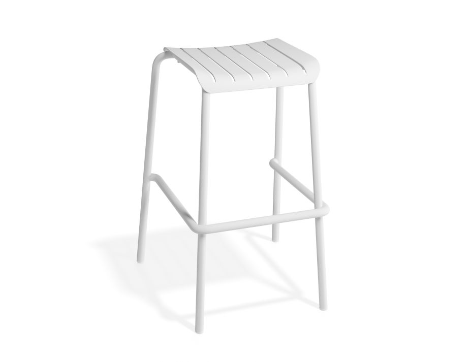 P 1 Roku Backlessbarstool White