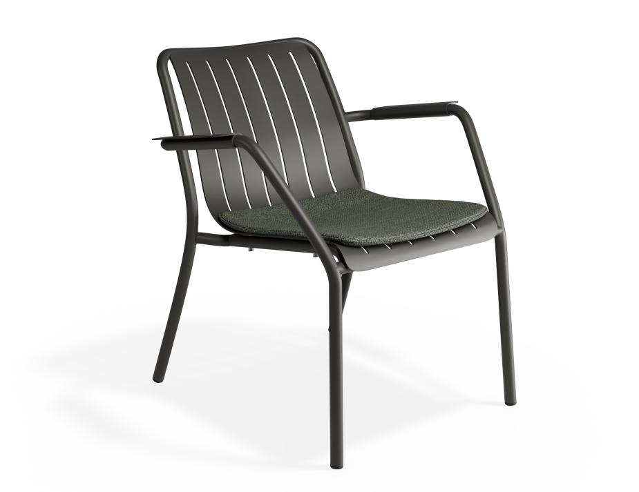 P 1 Roku Loungechair Green Charcoal