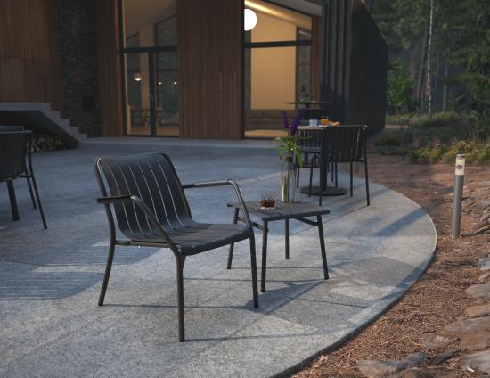 L 1 Roku Loungeset Charcoal