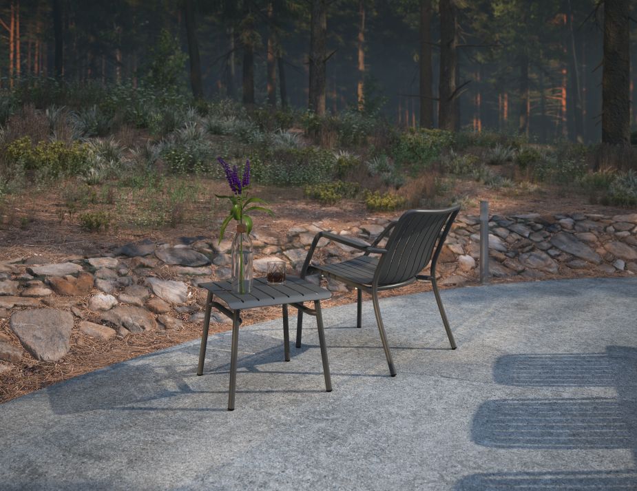 L 2 Roku Loungeset Charcoal