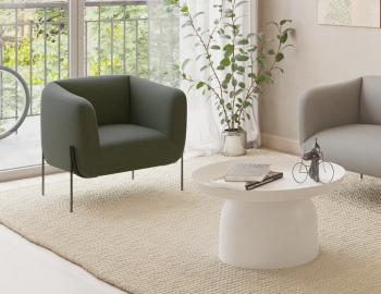 Belle Kelp Green Armchair