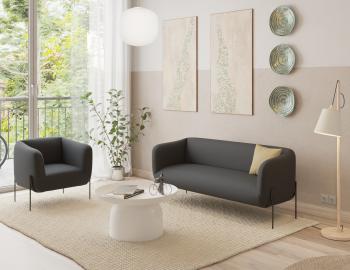 Belle 2.5 Seater Sofa in Storm Grey