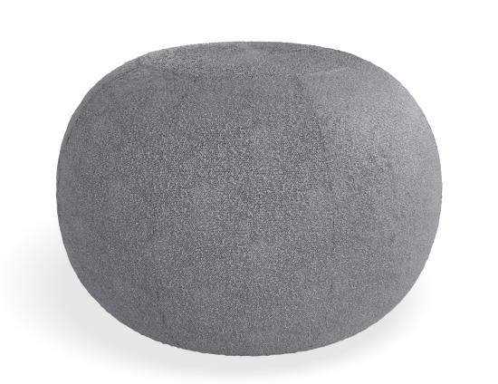 Ronde Pouf Large in Elephant Boucle