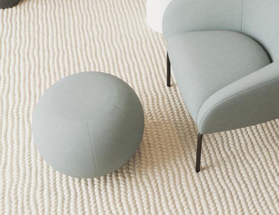 Ronde Pouf Small in Sky Blue