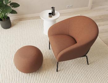 Solace Terracotta Rust Armchair