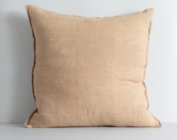 Cassia Feather Cushion - Toasted Coconut