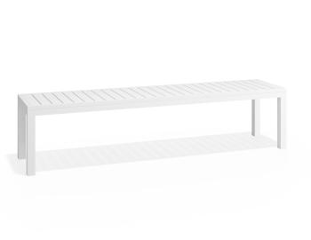 Halki Outdoor Bench Seat - 190cm - Matte White