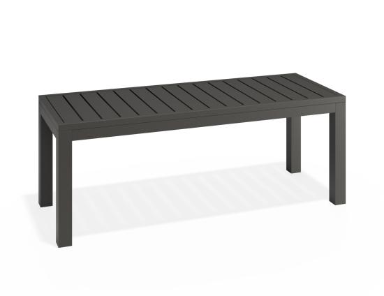 Halki Outdoor Bench Seat - 120cm - Matte Charcoal