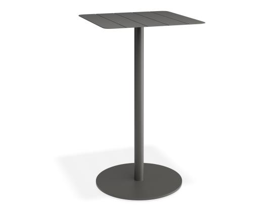 Roku High Bar Square Outdoor Table - Matte Charcoal