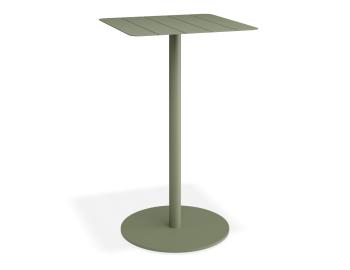 Roku High Bar Square Outdoor Table - Matte Eucalyptus Green