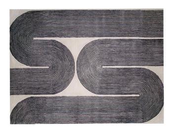 Viper Handtufted Rug Ink