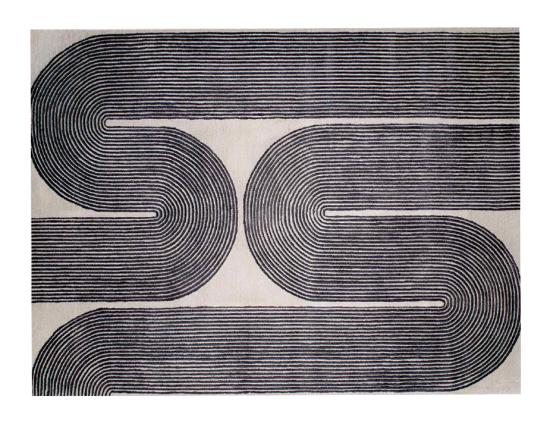 Viper Handtufted Rug Ink