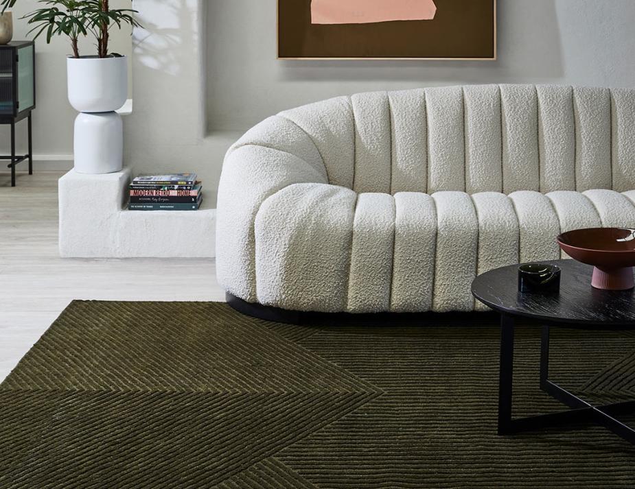 C145168303 Rug Collection Elm Rug Olive Lifestyle 01