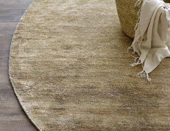 Anchorage Woven Round Rug Sand Dune