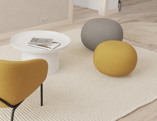 Ronde Pouf Small in Tuscan Yellow