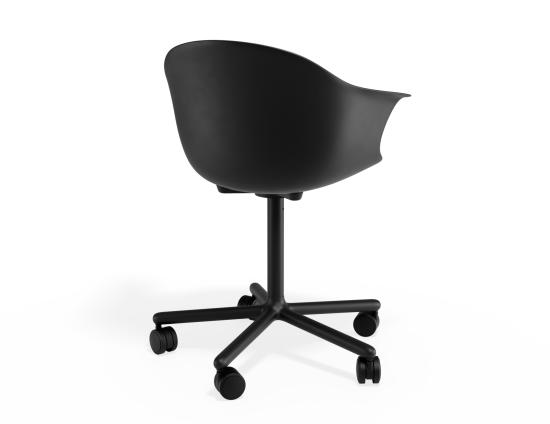 P 2 Pebble Armchair Blackseat Swivelcastors