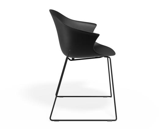 P 3 Pebble Armchair Blackseat Sledblack